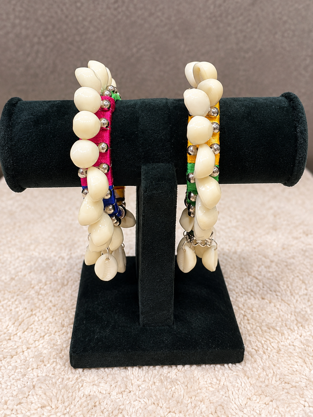 Multicolour Cowrie Shell Bangles