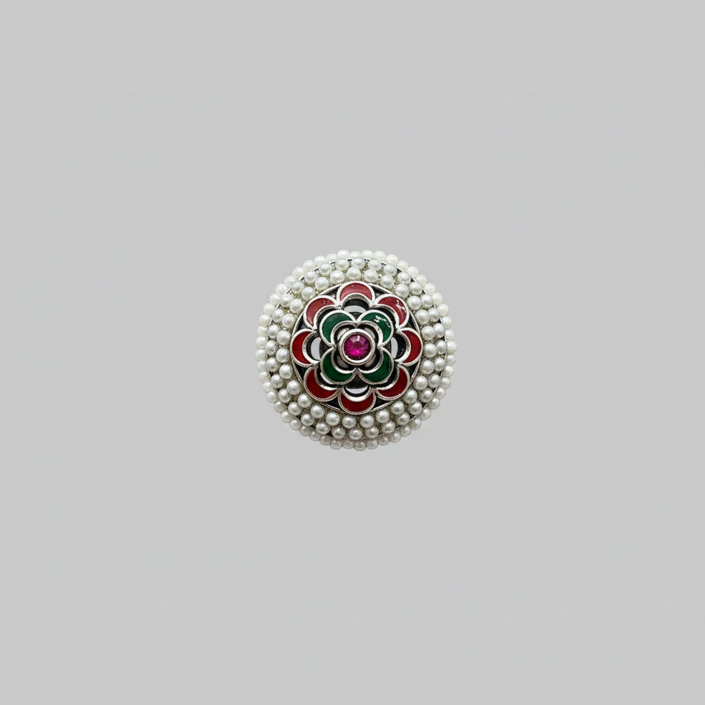 Multicolor Pearl Rakhdi Tikka