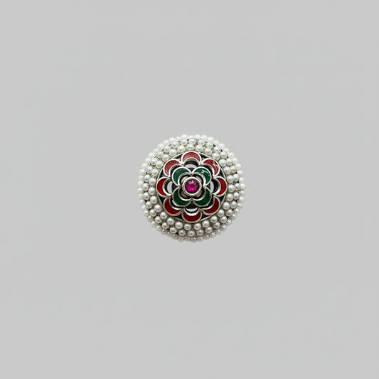 Multicolor Pearl Rakhdi Tikka