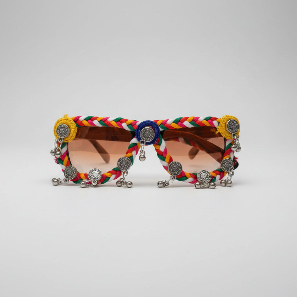 Multicolor Braided Oxidized Goggle
