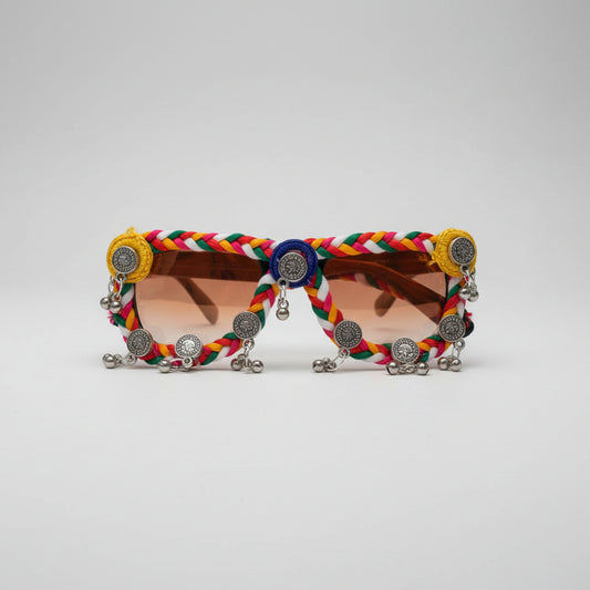 Multicolor Braided Oxidized Goggle