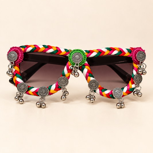 Multicolor Braided Oxidized Goggle