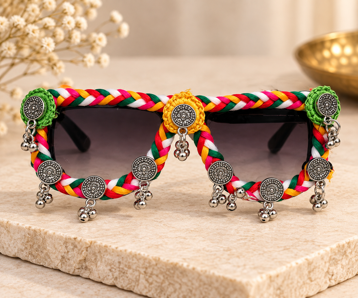 Multicolor Braided Oxidized Goggle