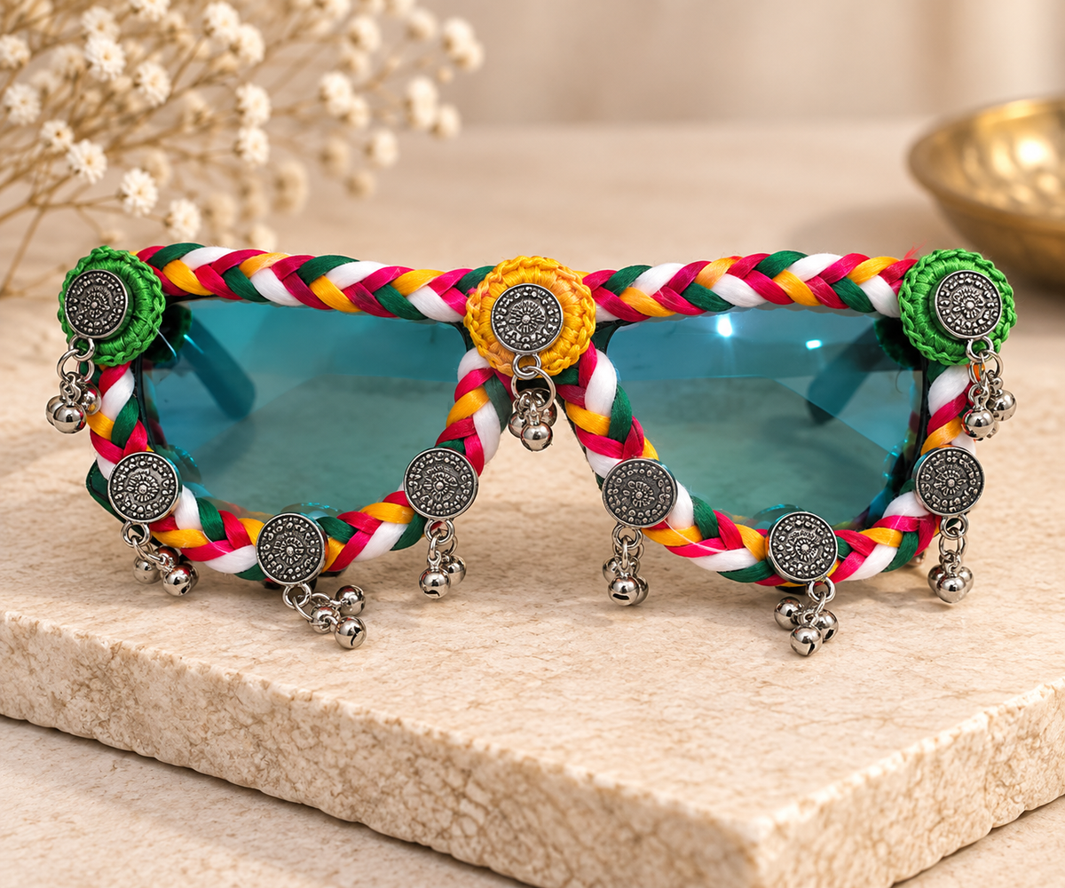 Multicolor Braided Oxidized Goggle