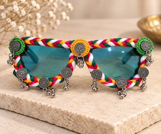 Multicolor Braided Oxidized Goggle